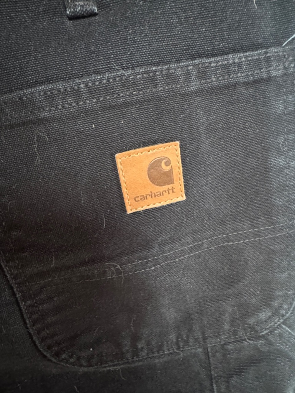 Men's Black Carhartt Work Pants - Picture 2 of 5
